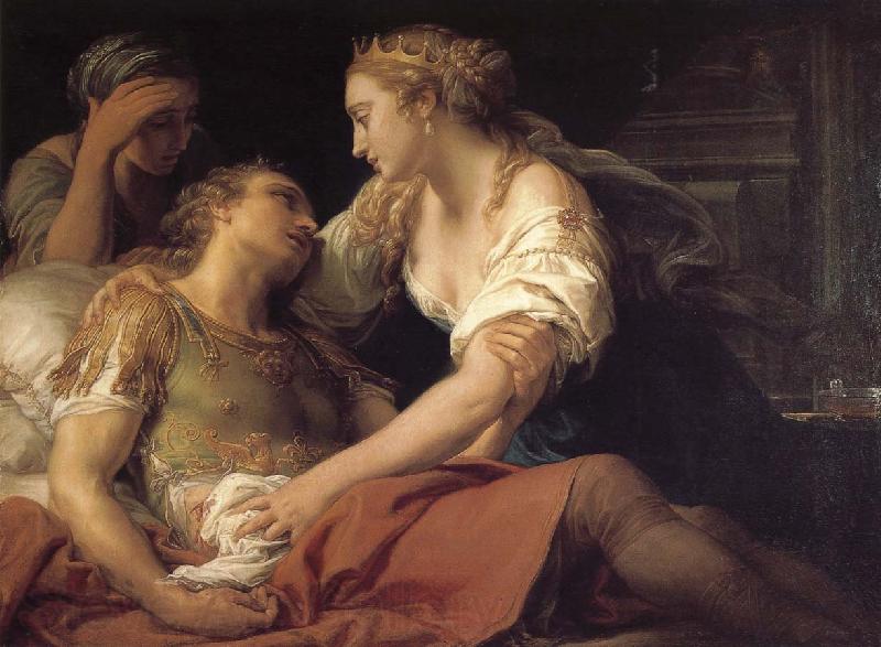 Pompeo Batoni Cleopatra and Mark Antony dying France oil painting art